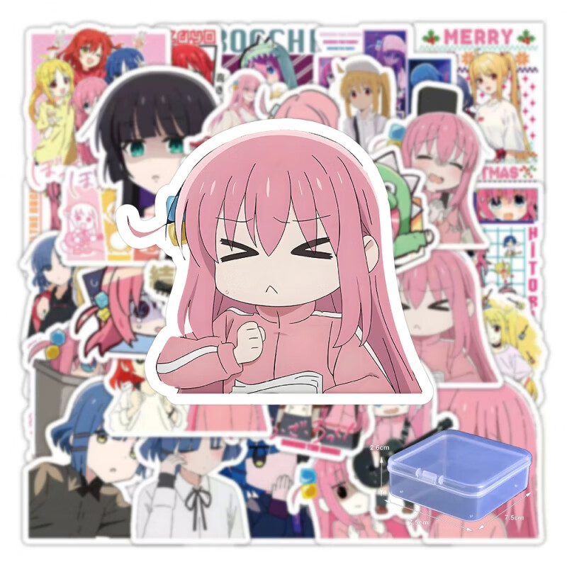 二次元动漫贴纸孤独摇滚波奇酱山田凉儿童卡通可爱贴画女孩人物吉他