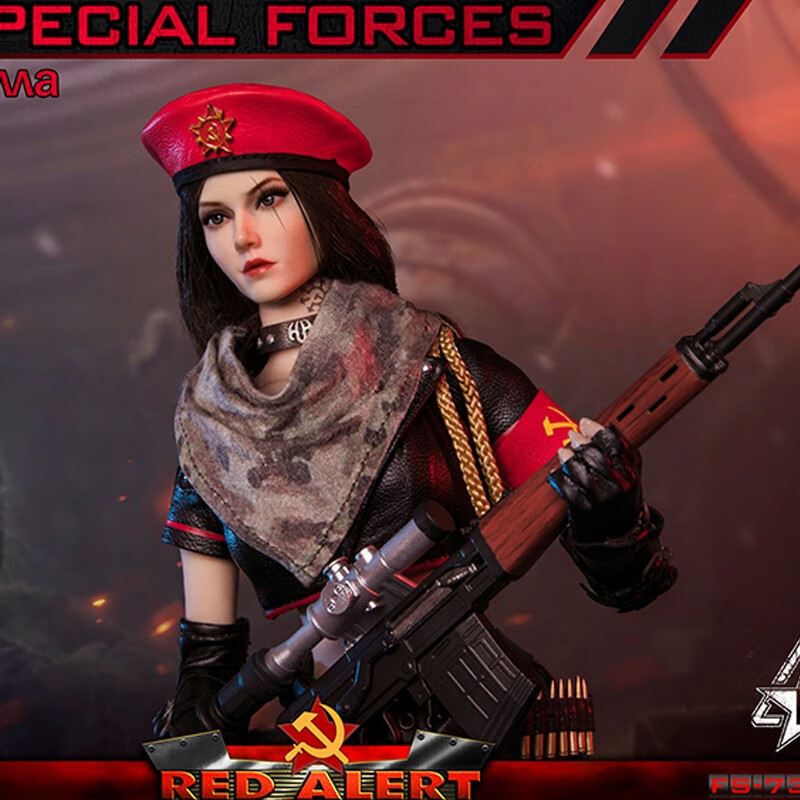 flagset现货 1/6女兵人手办模型 fs73048b红色预警苏联伹击手小队贝拉