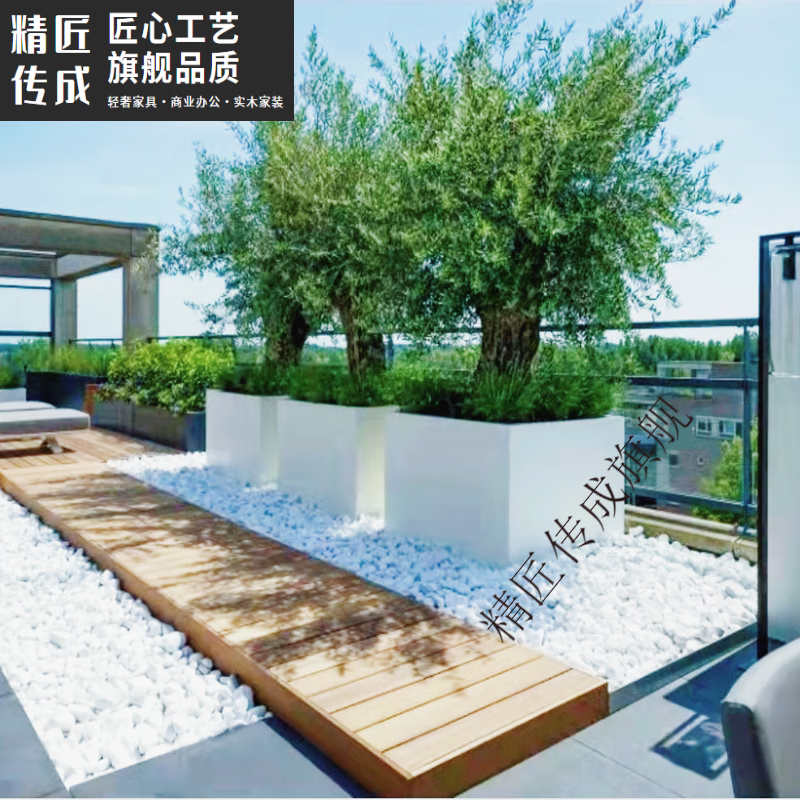 精匠传成镀锌钢板花箱户外树池景观成品花池花槽304不锈钢花坛室外