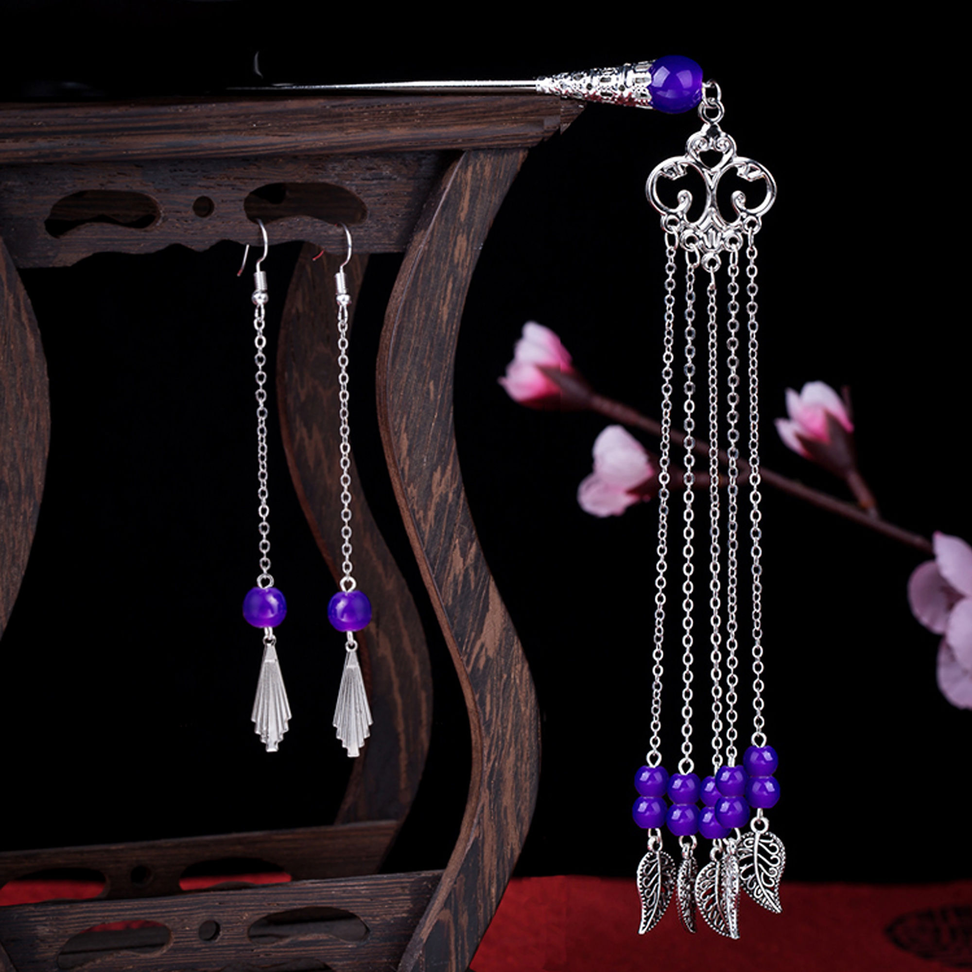 古代古装头饰长流苏发簪古典古风公主发饰发钗簪子步摇宫廷复古风