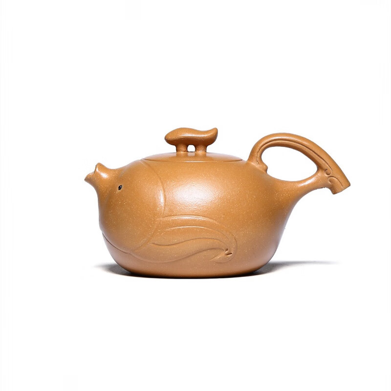 品高档鱼壶宜兴紫砂壶原矿段泥名家手工茶壶茶具全纯正宗送礼新款