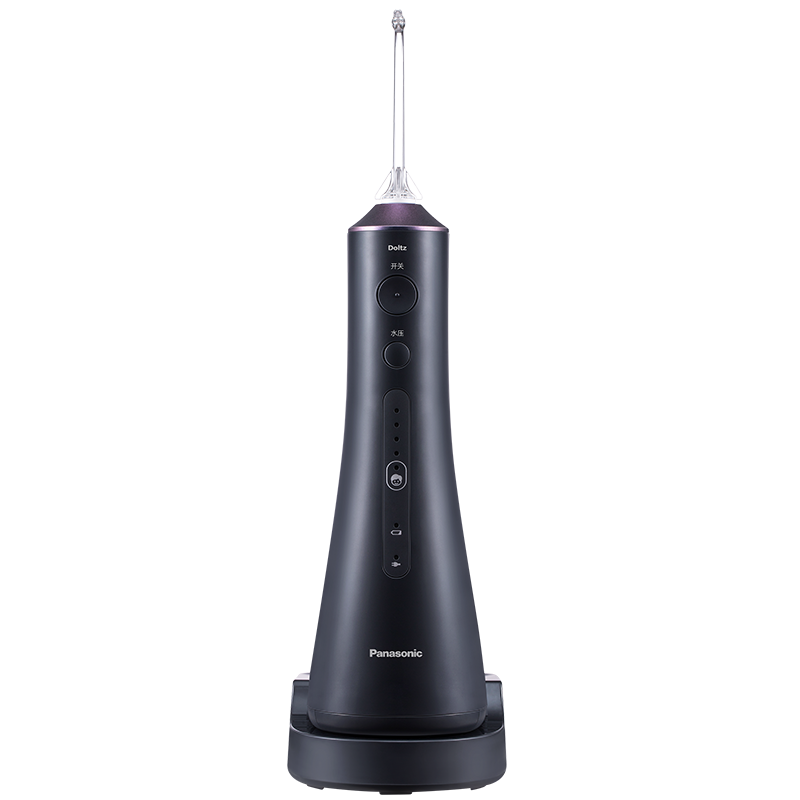 松下 (Panasonic)冲牙器 洗牙器 水牙线 全身水洗 牙齿清洁器 家用电动清洁牙器 小魔塔  EW1513（黑色+收纳盒）