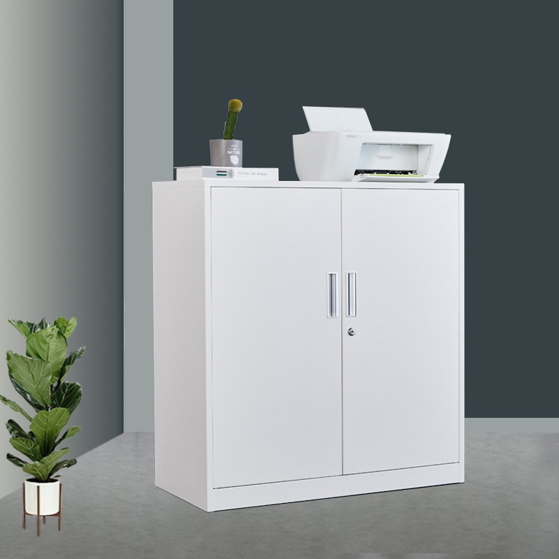 豫倍易文件柜矮柜铁皮柜抽屉式带锁工具储物柜钢制办公室铁开门加厚