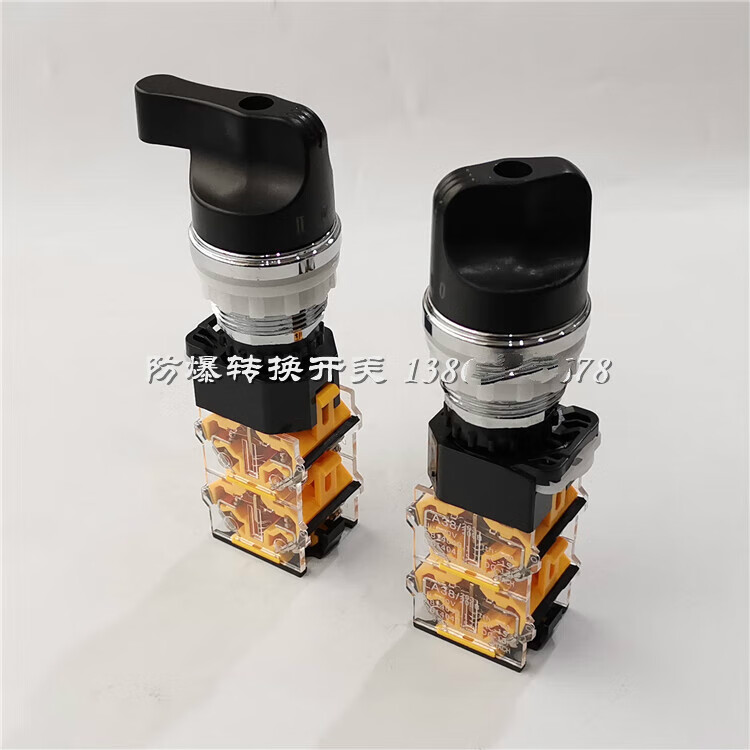 ba8050防爆旋钮3档四常开转换开关2档二常开二常闭手动自动开关 3档