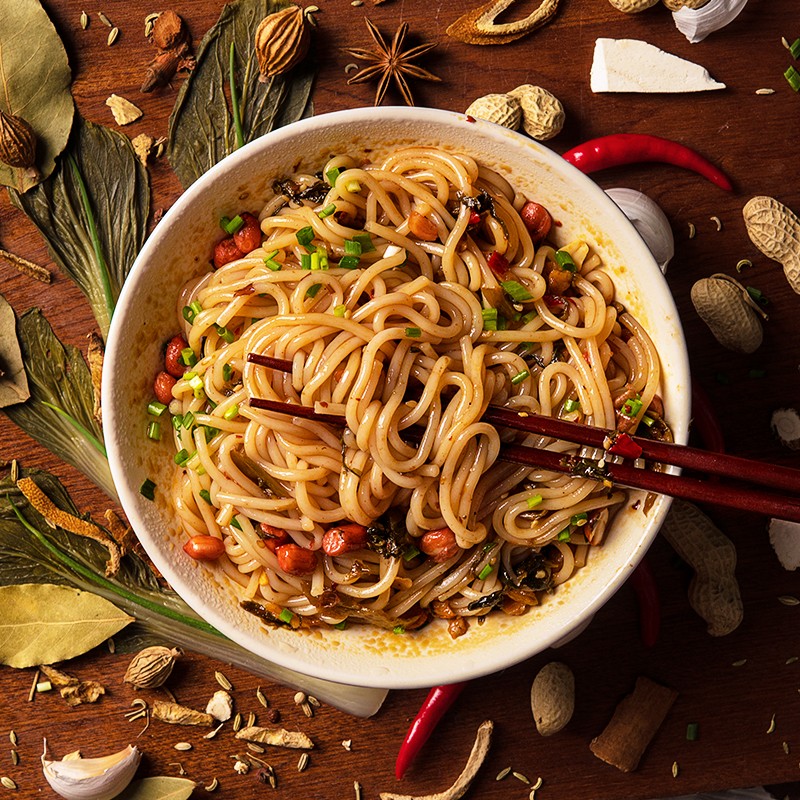 逍遥老杨家 南昌拌粉 江西特产 南昌米粉 方便速食干拌米粉 3盒装