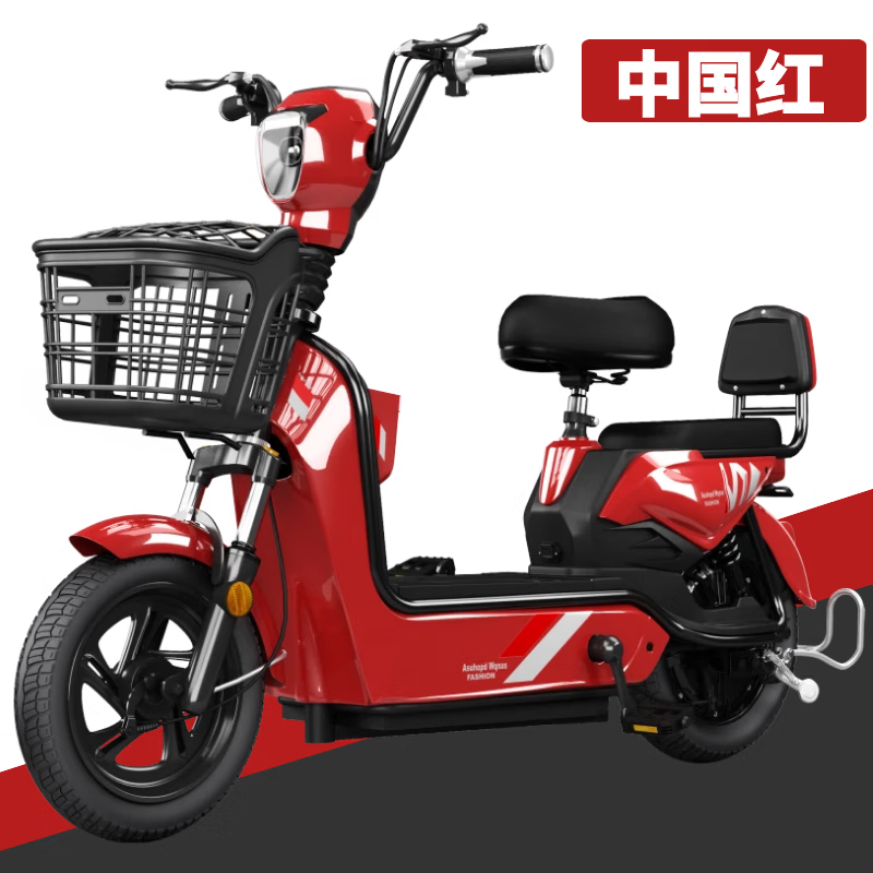 lulide雅迪款长续航电动车自行车新国标可上牌电瓶车48v双人代步 中国