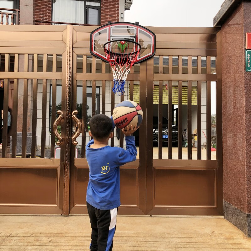 天智星儿童篮球架6到10岁可折叠挂钩式室内外挂式投篮圈免打孔幼儿青少 YSH012AE(折叠挂钩款)
