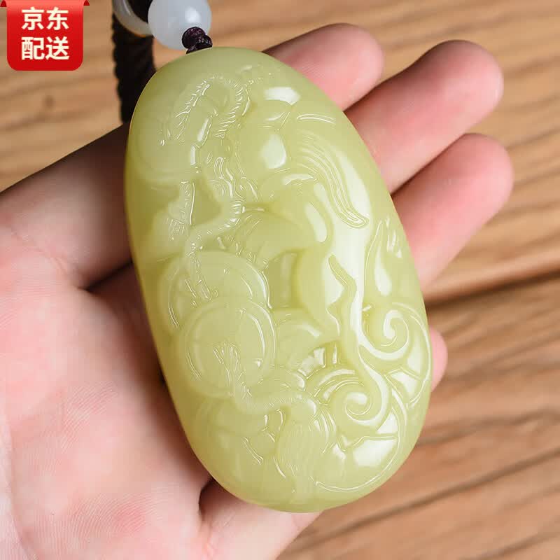 玉旺轩 和田玉手把件新疆黄口料貔貅富在眼前富甲天下黄口玉把玩件手玩件怎么看?