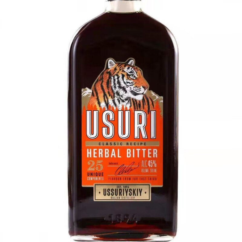 【严选】俄罗斯小虎酒 俄罗斯原装进口虎头牌男性养生传统滋补酒500