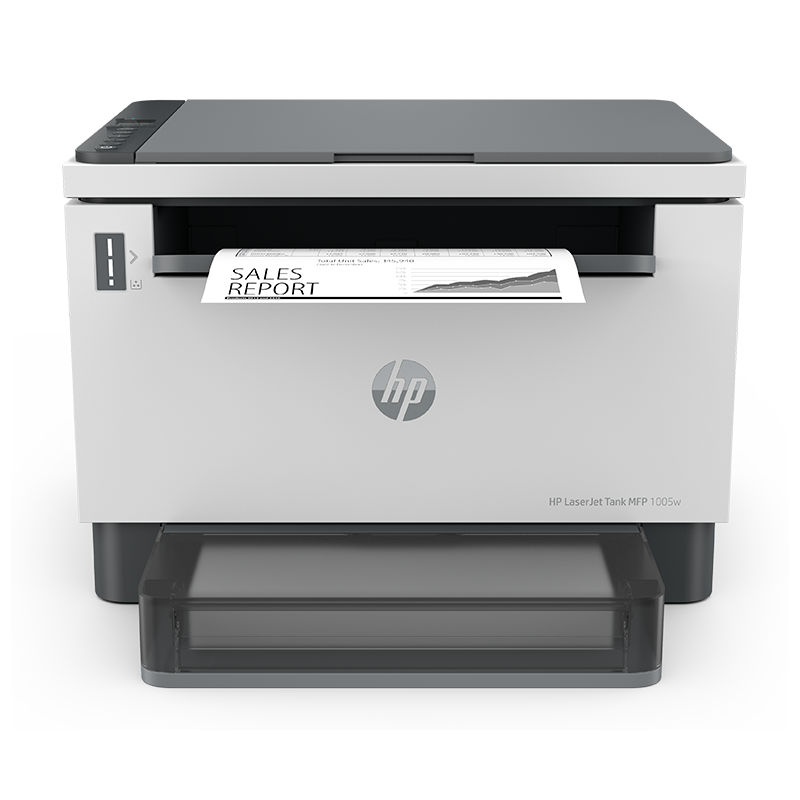 惠普（HP） 打印机1005w/126nw/136wm/nw/a a4黑白激光复印扫描办公家用 tank 1005w 无线/可加粉/用158x粉盒
