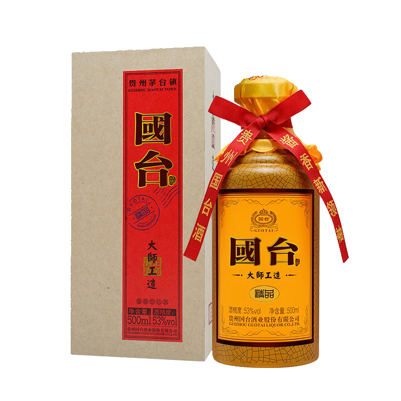 国台贵州国台酒业 国台 53度 500ml 1瓶 大师工造·精品 酱香型