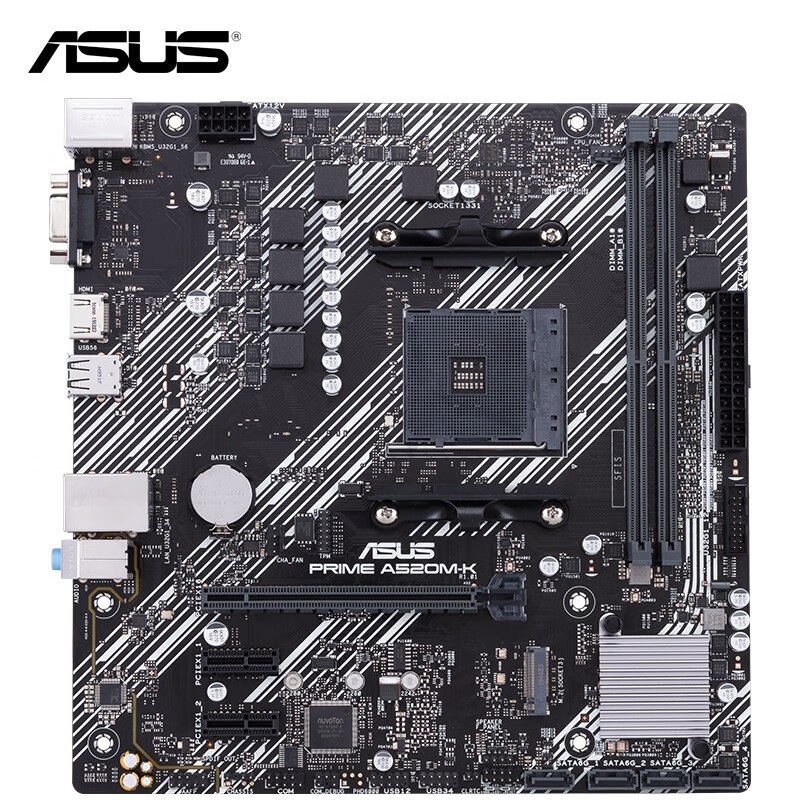 ˶ASUSPRIME A520M-K   ֧ CPU 3300X/3100 (AMD A520/Socket AM4)ʵ359Ԫ