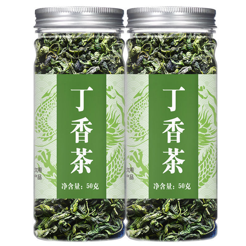 丁香茶正宗长白山丁香叶25g-500g口干幽门螺杆菌三清茶 【6罐装】