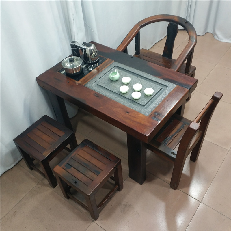 小户型阳台茶桌椅组合实木功夫茶几家用简约小型泡茶台茶桌 1