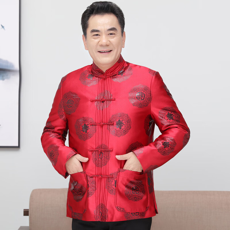 颂曼蒂过寿穿的衣服老年人女寿星老人生日中老年唐装男爷爷奶奶80岁