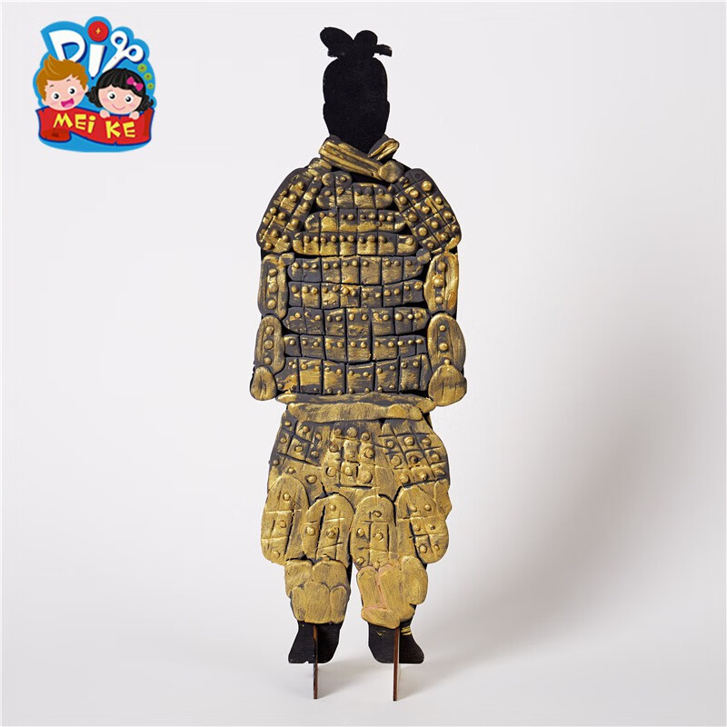 兵马俑手工diy儿童中国风立体白胚涂色手工制作材料包幼儿园 兵马俑