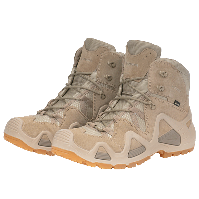 LOWA秋冬戶外鞋男女ZEPHYR GTX中幫登山鞋防水戰(zhàn)術(shù)靴L310537 Desert-沙色 42 (UK8)