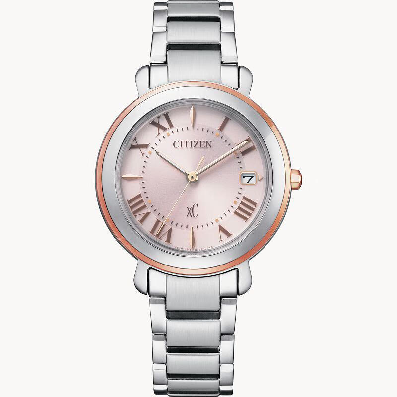 (citizen)女士光动能罗马数字日期显示 xc hikari 系列腕表eo1204-51w