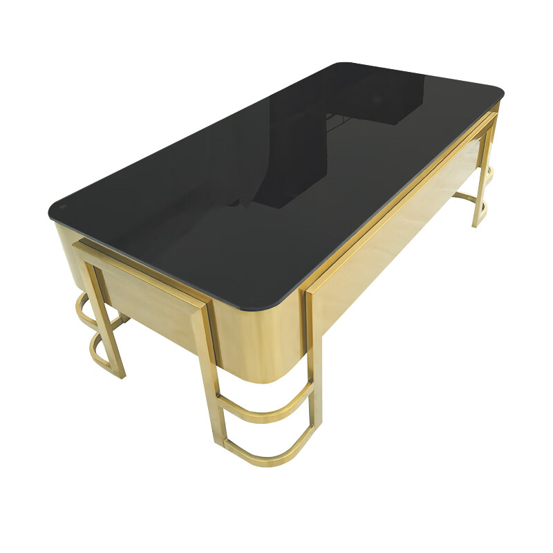 芝易ktv茶几发光茶几定制酒吧不锈钢轻奢茶几清吧玻璃台面卡座长方形