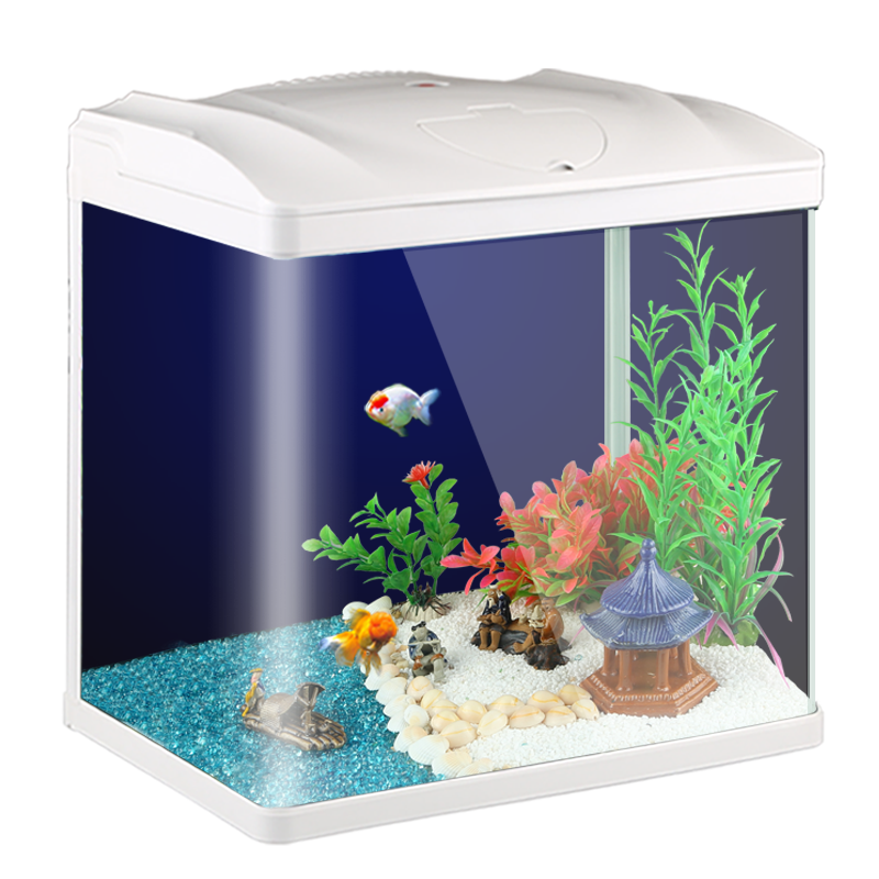 SUNSUN 森森 鱼缸水族箱桌面生态金鱼缸玻璃迷你小型客厅懒人免换水家用缸