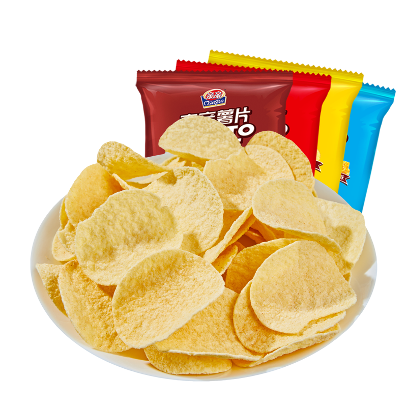亲亲（Qinqin）薯片袋装网红零食小吃休闲食品办公室小零食 烤肉味60g1袋