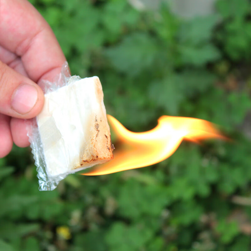 咖恩烧烤工具木炭固体蜡块户外野外固体酒精烧烤用品点木炭引火块 蜡