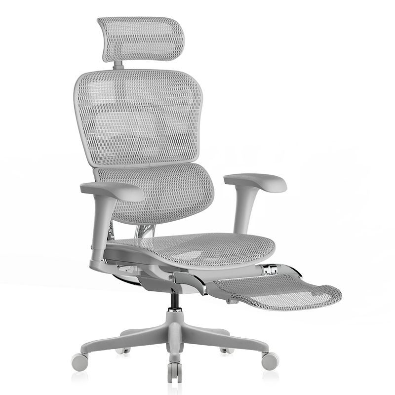 Ergonor 保友办公家具 金豪B 2代 人体工学电脑椅+躺舒宝 银白色 美国网款
