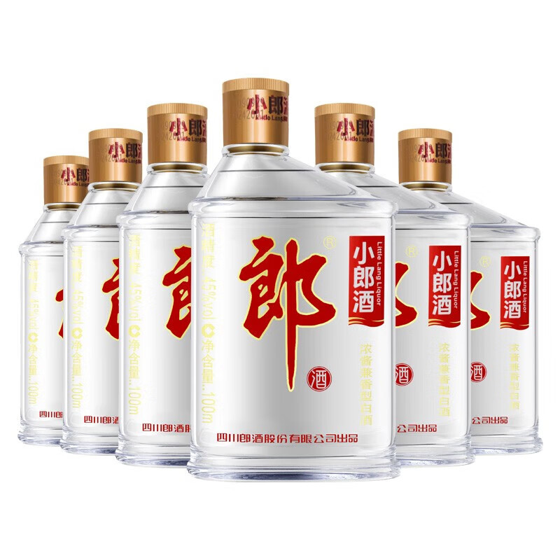 郎酒小郎酒/小毛铺/泸州老窖小酒/组合装 45度 100mL 6瓶 (+毛铺小荞*6)