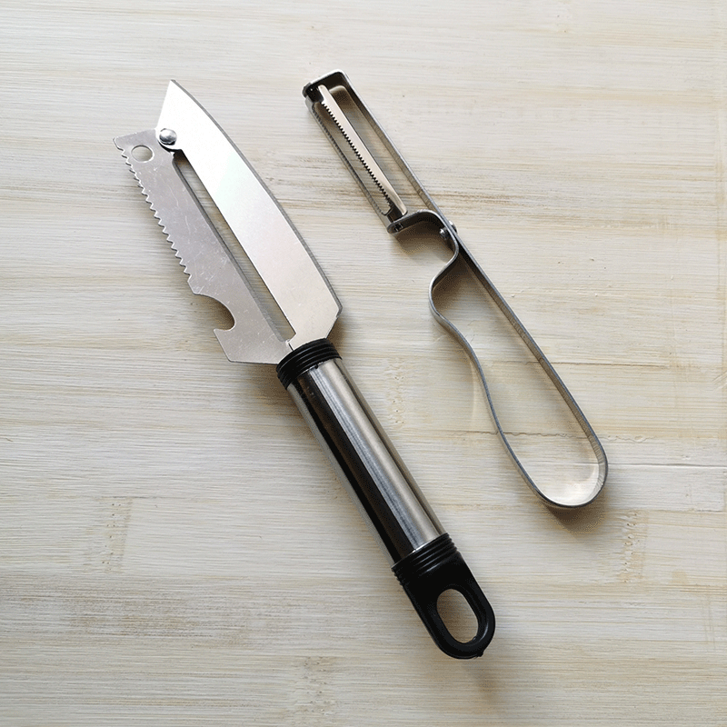多功能削皮器不锈钢削皮刀厨房用品削神器水果刀 削皮刀+削皮器