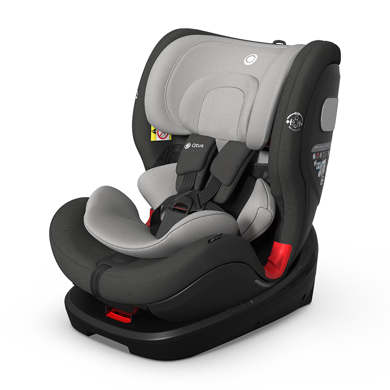 贝贝卡西0-6岁儿童汽车安全座椅isofix接口 便携式可坐躺可调节宝宝