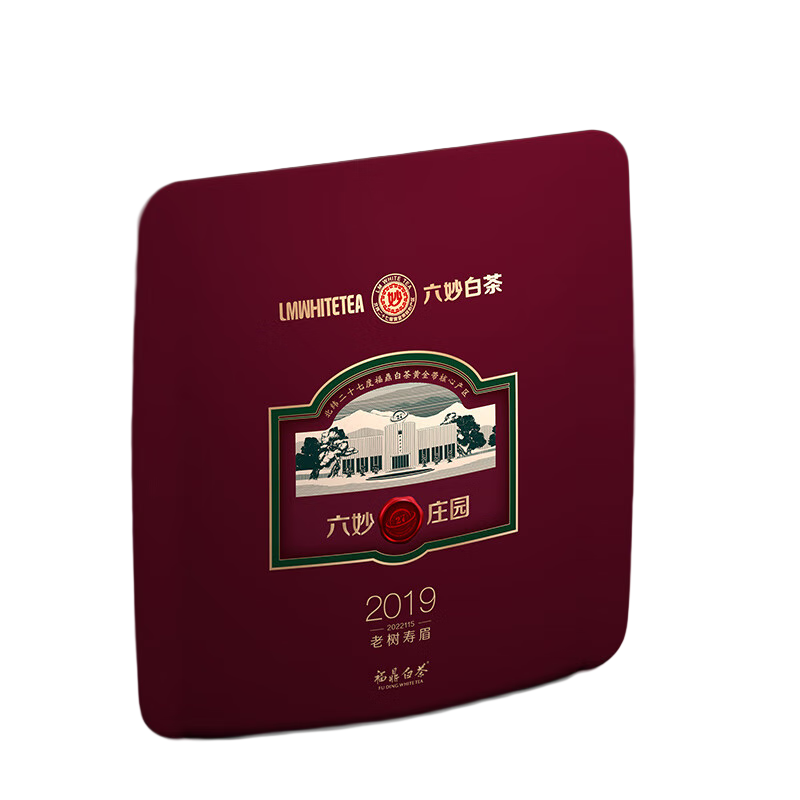 六妙 白茶莊園老茶老樹(shù)壽眉2019年福鼎白茶茶餅 300g