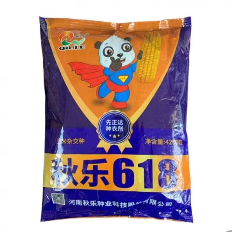 细辛618玉米种国审原装矮杆抗倒抗病耐高温抗旱耐涝 秋乐618玉米种国