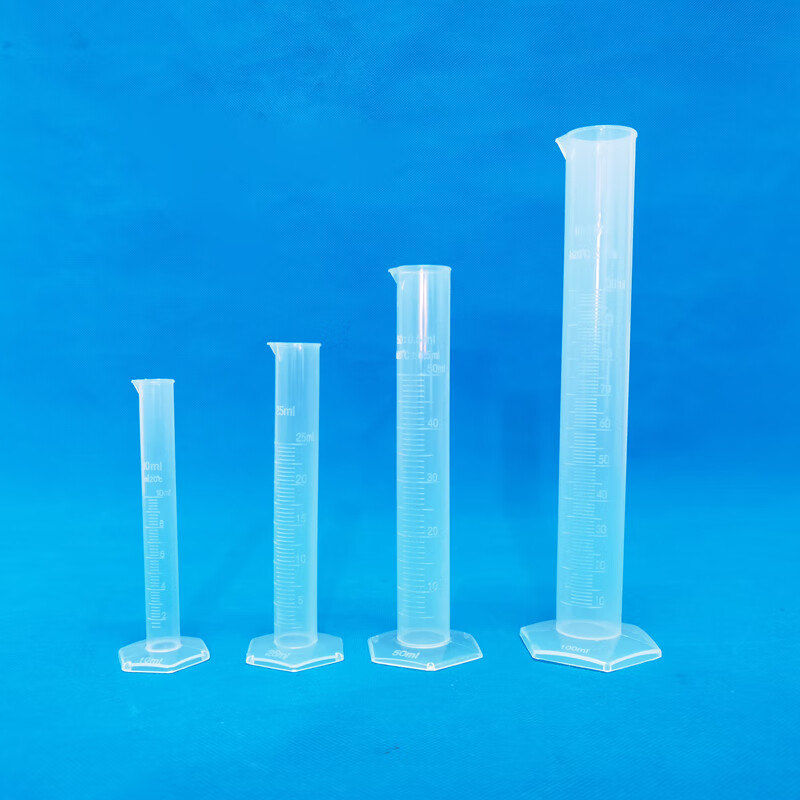塑料量筒量杯刻度塑料量筒化学实验器材10 50 100 500 2000ml 10ml