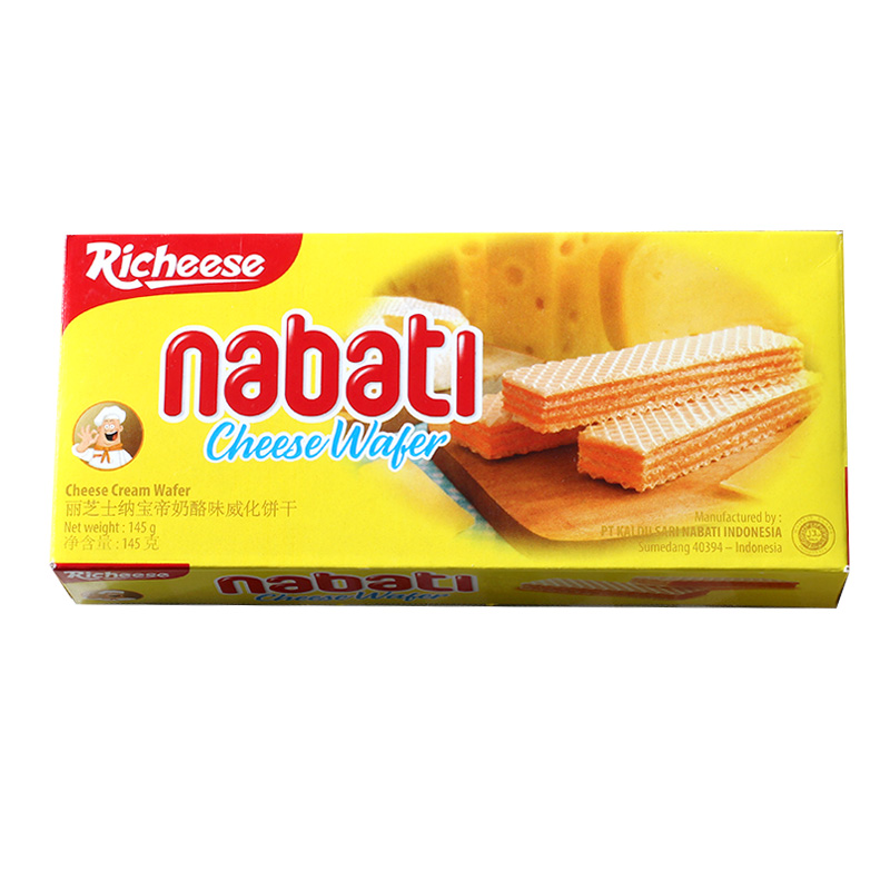 nabati丽芝士纳宝帝奶酪威化饼干145g 丽芝士奶酪味145g*6盒
