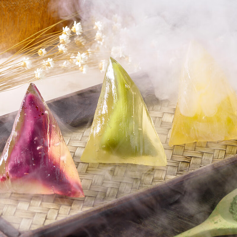 维霆冰皮水晶粽子冰淇淋透明开袋即食甜粽端午节燕窝冰粽网红零食