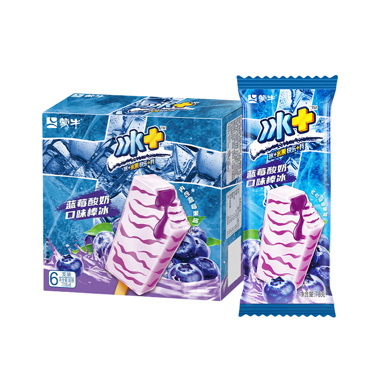 MENGNIU 蒙牛 棒冰 蓝莓酸奶口味 70g*6袋