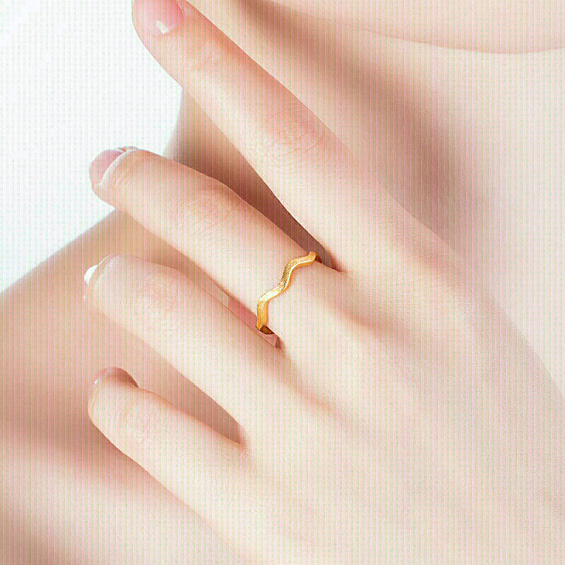 黄金戒指六福珠宝足金波纹曲线黄金戒指女款活口戒使用情况,到底要怎么选择？