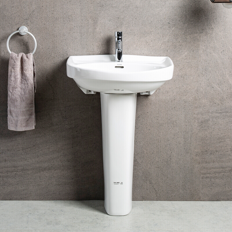 toto立柱盆 lwn251cb 220frb面盆陶瓷洗手盆立柱式洗脸盆 单购盆 配
