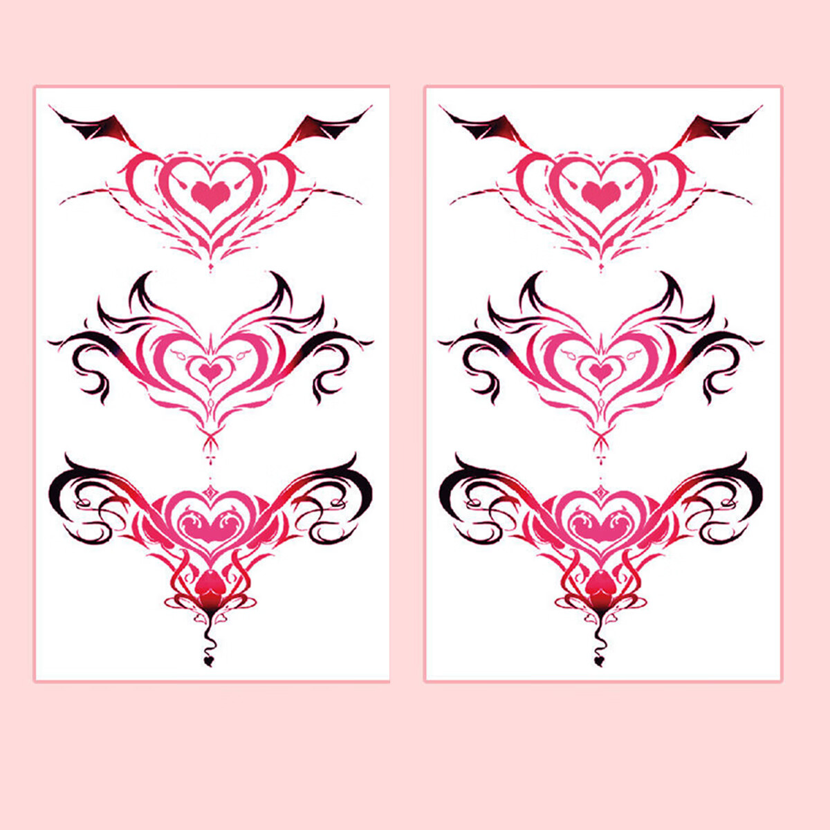 纹身贴魅魔印记半小腹夜光男女遮盖贴防水持久 黑桃a款收藏加购优先