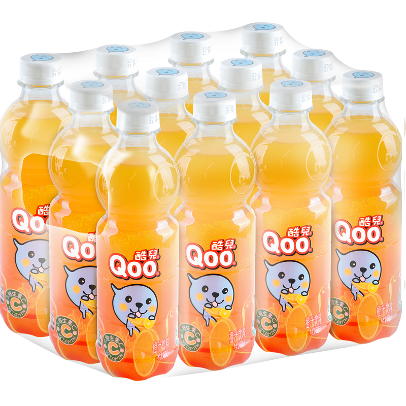 拍3件酷儿橙汁美汁源酷儿橙汁饮料450ml12瓶饮料可口可乐公司出品