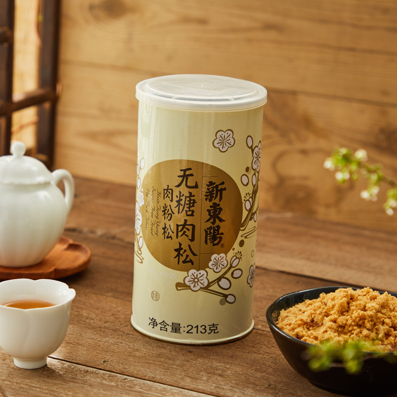 新东阳无糖肉松不添加蔗糖中老年食品健康猪肉松(肉粉松) 休闲早餐配