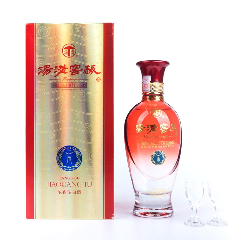 汤沟汤沟窖藏新款 浓香型白酒  42度 整箱装内含三个礼品袋 单瓶装