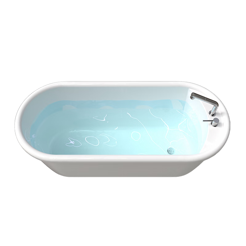 TOVOO家用浴缸独立式日式双层保温小户型网红免安装浴缸亚克力 空缸+下水 1.2M