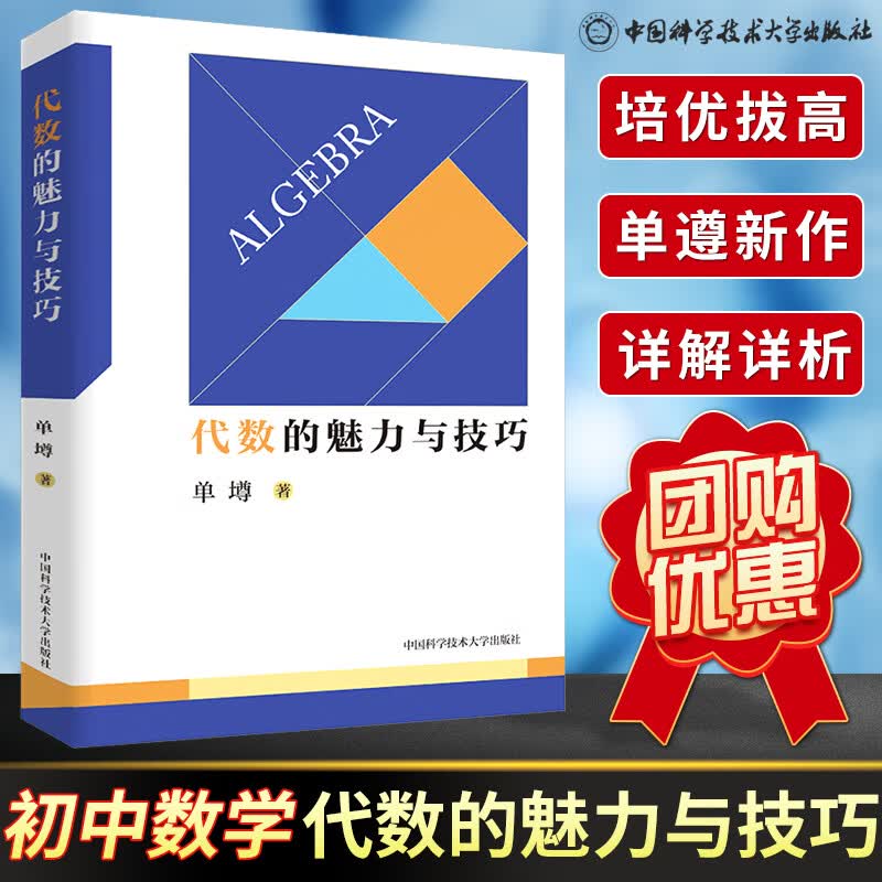 新书 初中数学代数的魅力与技巧 单遵著 初一初二初三数学解题规律方法与技巧789年级中考数学必刷题