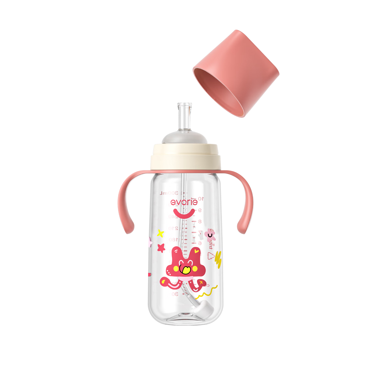 ��������evorie����ƿ Tritan��ƿ6��������Ӥ����ƿ���ֱ��������©��ˤ������ƿ �λ÷� 300ml 6��+