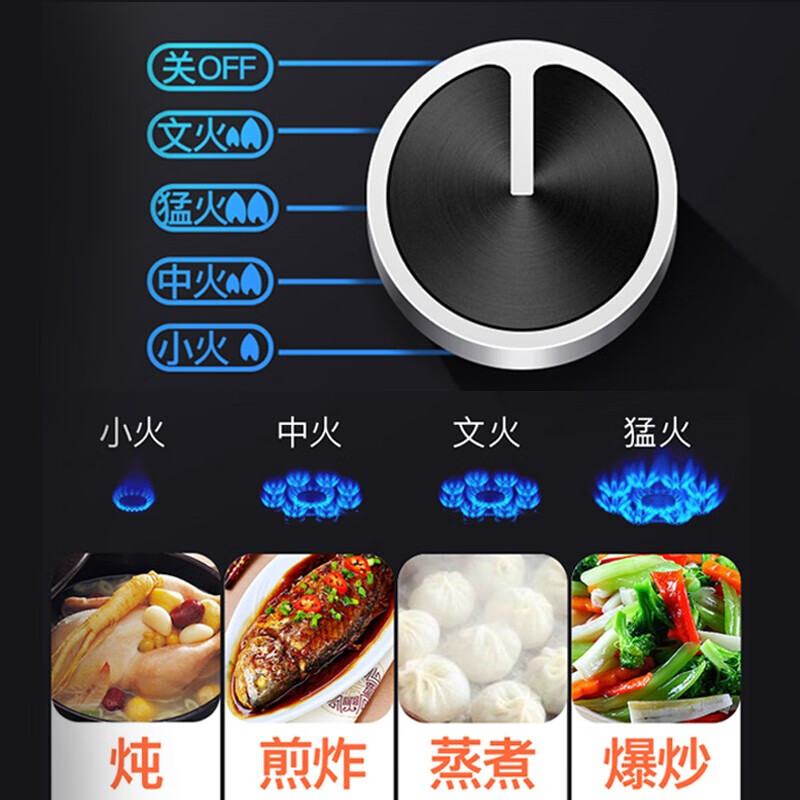 妍太太德国【燃气灶单灶】煤气灶单灶燃气灶单灶九腔猛火单灶燃气炉单炉台嵌两用灶台液化气单灶单眼灶 A82款钢化玻璃+聚能架 猛火灶 液化气