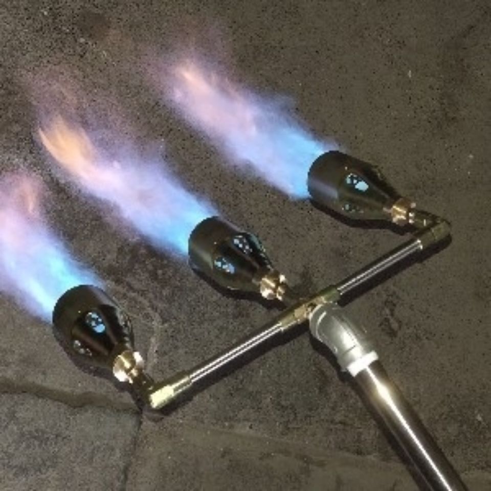 定做火焰消毒器养殖场高温消毒除草大喷头液化气喷火枪烤枪烘枪 全