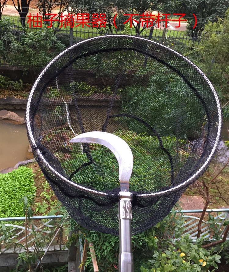 摘果神器伸缩杆高空采水果桃工具不锈钢伸缩杆柚子摘果神器冬枣 柚子