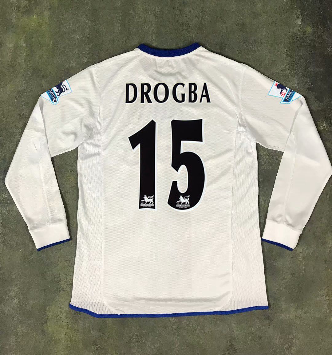 漾步切尔西球衣客场白色0305赛季复古长短袖足球服8兰帕德9托雷斯队服