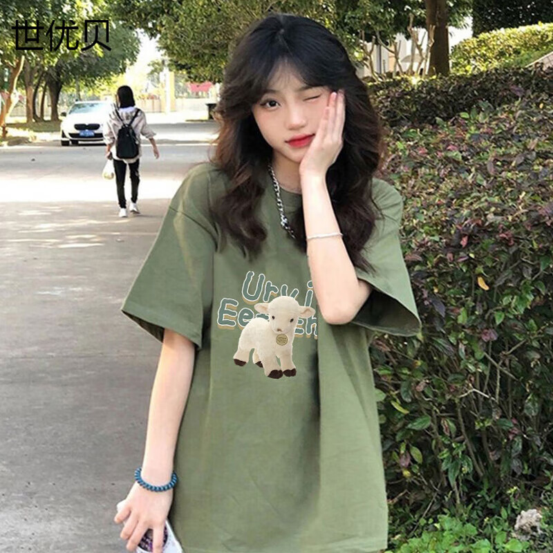 世优贝女孩短袖12到16岁少-15大童t恤夏装13初中学生14宽松可爱半袖